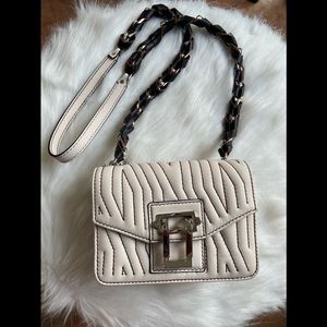 Proenza Leather Crossbody Quilted Braided Strap on Chain bag
